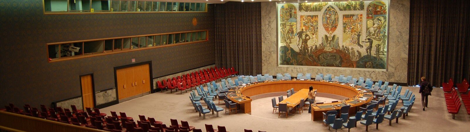 "UN Security Council chamber" by Dano is licensed under CC BY 2.0.